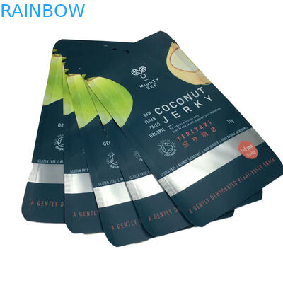 फ्लैट मायलर बैग कोकोनट जर्की पैकेजिंग बैग