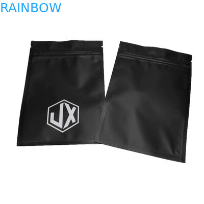 मैट ब्लैक थ्री साइड सील केबल यूएसबी ज़िपर के साथ प्लास्टिक पैकेजिंग बैग