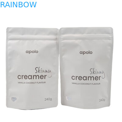 अनुकूलित प्लास्टिक नमी प्रूफ स्टैंड अप मायलर बैग चाय कॉफी पैकेजिंग बैग होलोग्राफिक प्रभाव के साथ