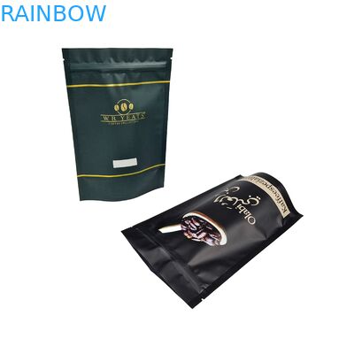 कस्टम लोगो उच्च गुणवत्ता वाले स्टैंड अप कॉफी बैग के साथ वाल्व आसान आंसू ज़िपर एल्यूमीनियम पन्नी बैग