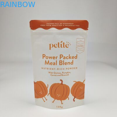 फैक्टरी थोक बायोडिग्रेडेबल खाद्य पैकेजिंग बैग स्टैंड अप बैग गंध सबूत ज़िप लॉक क्राफ्ट पेपर एल्यूमीनियम पन्नी बैग