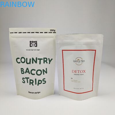 फैक्टरी थोक बायोडिग्रेडेबल खाद्य पैकेजिंग बैग स्टैंड अप बैग गंध सबूत ज़िप लॉक क्राफ्ट पेपर एल्यूमीनियम पन्नी बैग