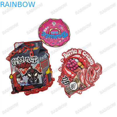 अनुकूलित 3.5g गंध प्रूफ डाई कट बैग के लिए उच्च परिशुद्धता डिजिटल प्रिंटिंग बैग