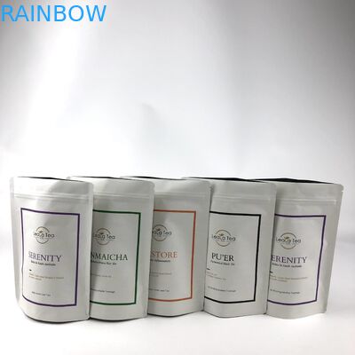 सौदेबाजी योग्य शिपिंग विधि और डीगैसिंग वाल्व क्राफ्ट पेपर बैग चाय बैग पैकेजिंग