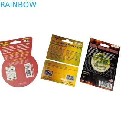 कोटेड पेपर ब्लिस्टर कार्ड पैकेजिंग केवल 5 दिनों में नमूने के लिए उपलब्ध गारंटीकृत