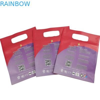 खाद्य संरक्षण पैकेजिंग नीचे 9 रंगों के साथ गसेटेड बैग