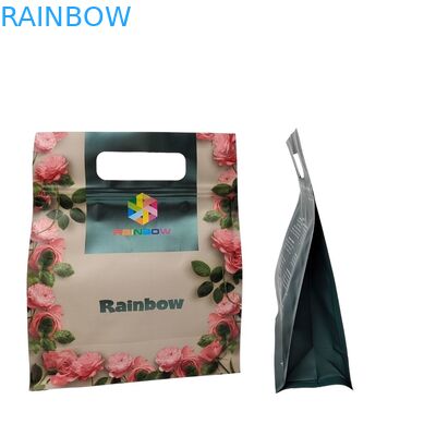 कस्टम ऑर्डर स्वीकार करें फ्लैट बॉटम कॉफी पैकेजिंग बैग के साथ नीचे Gusseted पैकेजिंग बैग