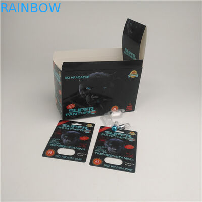 प्रीमियरज़ेन ब्लिस्टर कार्ड पैकेजिंग कस्टम बाल प्रतिरोधी बटन लॉक 3 डी कार्ड पेपर बॉक्स