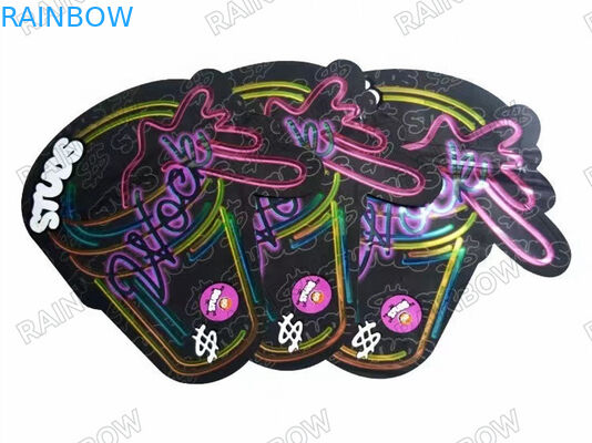 गंध प्रतिरोधी जड़ी बूटी धूप पैकेजिंग ज़िप लॉक मायलर सीबीडी तेल खरपतवार गांजा बैग Gravure मुद्रण