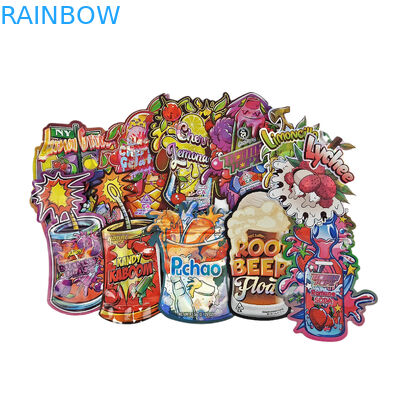 कस्टम मुद्रित बाल प्रूफ ज़िपर बैग स्टैंड अप होलोग्राफिक बैग स्नैक्स और कमोडिटी उत्पादों के लिए प्लास्टिक बैग