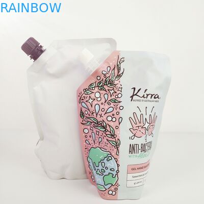 स्टैंड अप बॉडी स्क्रब बैग के लिए चांदी की पन्नी के साथ औद्योगिक खाद्य पैकेजिंग