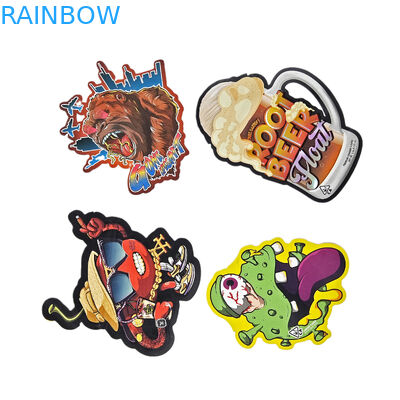 कस्टम एल्यूमीनियम पन्नी नरम स्पर्श प्लास्टिक पैकेजिंग बैग मैट अनियमित आकार 3.5g 7g 14g 28g डाई कट मायलर बैग