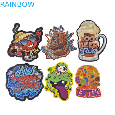 कस्टम एल्यूमीनियम पन्नी नरम स्पर्श प्लास्टिक पैकेजिंग बैग मैट अनियमित आकार 3.5g 7g 14g 28g डाई कट मायलर बैग