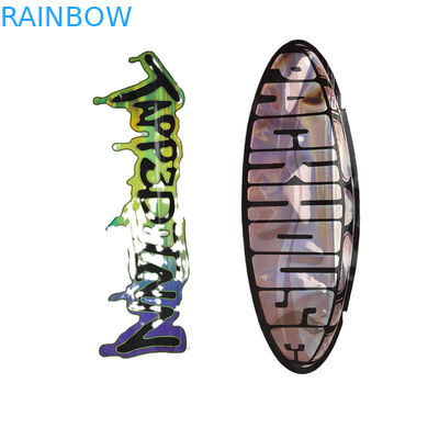 कस्टम 3.5g होलोग्राफिक डाई कट मायलर बैग अनियमित आकार पैकेजिंग ज़िपर गंध सबूत डाई कट प्लास्टिक पैकेजिंग बैग