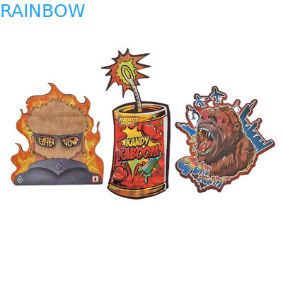 कस्टम लोगो मुद्रित डाई कट ज़िपलॉक बैग छोटे स्टैंड अप थैला 3.5g खाद्य ग्रेड पैकेजिंग जिपर के साथ गंध प्रूफ Mylar Ba