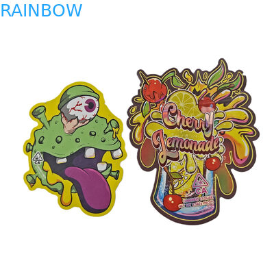 कस्टम मुद्रण 3.5g 7g 14g 28g विशेष आकार गंध प्रतिरोधी खाद्य कैंडी बैग डाई कट मायलर बैग