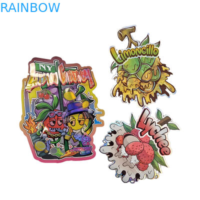 ज़िपलॉक पन्नी थैली 3.5g 7g 14g विशेष आकार कस्टम पैकेजिंग खाद्य गंध प्रूफ डाई कट मायलर बैग