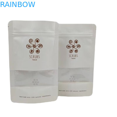 पारदर्शी खिड़की प्लास्टिक ज़िपर बैग स्टैंडअप पॉच पन्नी टुकड़े टुकड़े डिजिटल मुद्रण