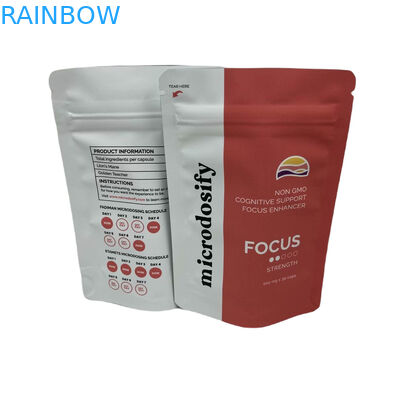 चिकित्सा खरपतवार पत्ता तीन पक्षीय सील थैला गंध सबूत Mylar बैग खिड़की के साथ अनुकूलित