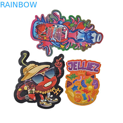 3.5g कस्टम मुद्रित मायलर बैग अनियमित आकार के डाई कट ज़िपलॉक बैग पैकेजिंग बैग स्नैक कुकी कैंडी के लिए