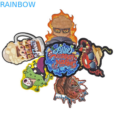 कस्टम लोगो मुद्रित अनियमित होलोग्राफिक ज़िपलॉक गंध सबूत 3.5g 7g 14g 28g स्नैक बैग के साथ आकार Mylar बैग