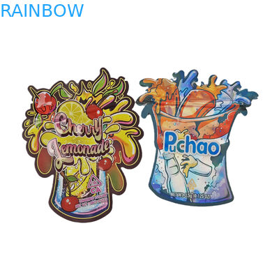 थोक 3.5g कस्टम डाई कट ज़िपलॉक बैग खाद्य पैकेजिंग के लिए गंध सबूत आकार खाद्य पैकेज खाद्य Mylar बैग