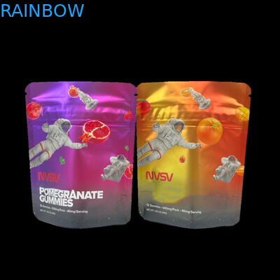 3.5 ग्राम प्लास्टिक की थैलियाँ पैकेजिंग कस्टम लेबल मुद्रित सीबीडी कुकीज़ पुनः बंद करने योग्य k