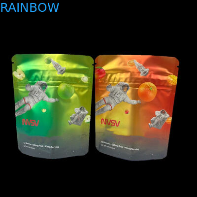 3.5 ग्राम प्लास्टिक की थैलियाँ पैकेजिंग कस्टम लेबल मुद्रित सीबीडी कुकीज़ पुनः बंद करने योग्य k