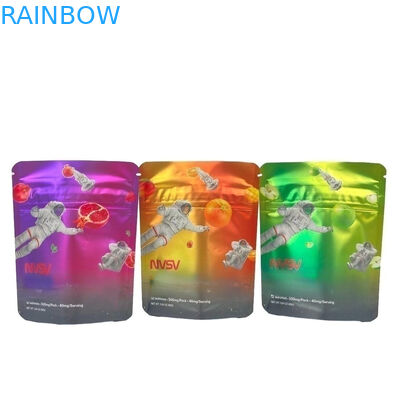 3.5 ग्राम प्लास्टिक की थैलियाँ पैकेजिंग कस्टम लेबल मुद्रित सीबीडी कुकीज़ पुनः बंद करने योग्य k