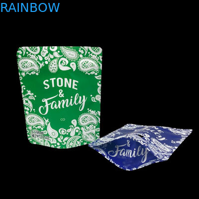 3.5 ग्राम प्लास्टिक की थैलियाँ पैकेजिंग कस्टम लेबल मुद्रित सीबीडी कुकीज़ पुनः बंद करने योग्य k