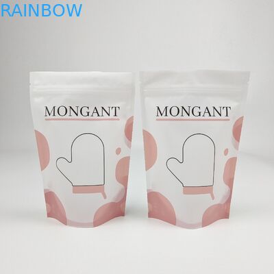 लेमिनेटेड एल्यूमीनियम पन्नी ज़िप लॉक बैग स्टैंड अप पॉच / मैट व्हाइट फ़ॉइल पॉच / कस्टम ज़िप लॉक कॉफी बैग