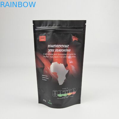 फिर से बंद करने योग्य मैट पूर्ण रंग पैकेज स्टैंड अप पॉच एल्यूमीनियम पन्नी पैकेजिंग ज़िप लॉक बैग Doypack Mylar खाद्य पैकेजिंग बैग