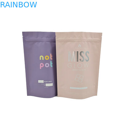 स्टैंड अप ज़िपर बैग सौंदर्य प्रसाधन के लिए सही आकार नमूना पैकेट