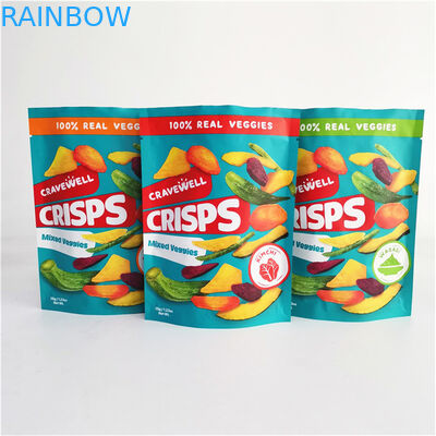 कस्टम डिजिटल प्रिंटिंग ज़िपलॉक खाद्य पदार्थ स्टैंड अप पैकेजिंग बैगअनाज भोजन के लिए