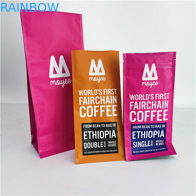 कस्टम फूड ग्रेड गंध प्रतिरोधी एल्यूमीनियम गसेट पैकेजिंग बैग 250G 500G 1KG के लिए कॉफी बीन्स के लिए
