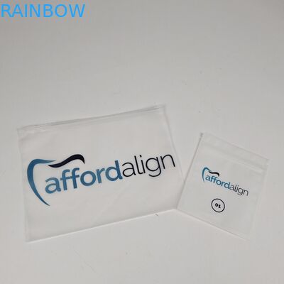 थोक पुनर्नवीनीकरण योग्य थ्री साइड सील माइलर पैकेजिंग दांतों की देखभाल के लिए दांत संरेखक ज़िपर के साथ