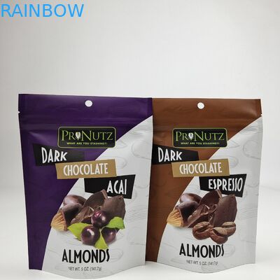 अनुकूलित लोगो डिजिटल मुद्रण प्लास्टिक ज़िप लॉक फ्लैट बैग के साथ एल्यूमीनियम पन्नी बैग के लिए कैंडी बैग