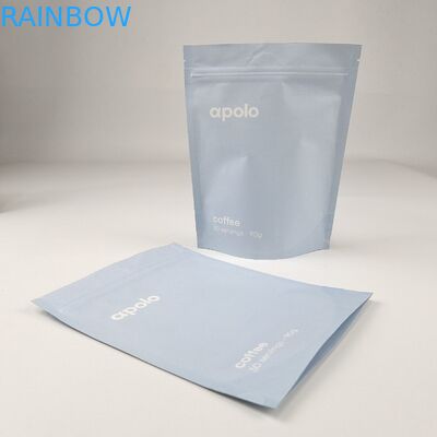 पर्यावरण के अनुकूल स्टैंड अप बैग खाद्य ग्रेड ज़िप लॉक हीट सील मुद्रित बायोडिग्रेडेबल कस्टम खाद्य क्राफ्ट पेपर बैग