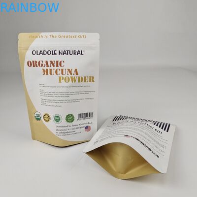 शीर्ष अनुरोधित उत्पाद स्टैंड अप बैग रीसायकल अनुकूलित एल्यूमीनियम पन्नी स्टैंड अप गंध प्रतिरोधी खाद्य पैकेजिंग बैग