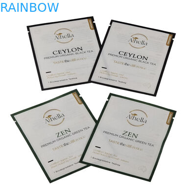 चाय कॉफी पाउडर के लिए कस्टम कम्पोस्टेबल छोटे आकार की थैली गमी के लिए बायोडिग्रेडेबल क्राफ्ट पेपर पाउच