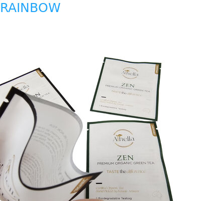 चाय कॉफी पाउडर के लिए कस्टम कम्पोस्टेबल छोटे आकार की थैली गमी के लिए बायोडिग्रेडेबल क्राफ्ट पेपर पाउच