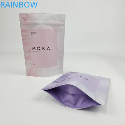 कस्टम डिजिटल प्रिंटिंग क्राफ्ट पेपर बैग स्टैंड अप Ziplock एल्यूमीनियम पन्नी बैग कॉफी शरीर स्क्रब पैकेजिंग के लिए