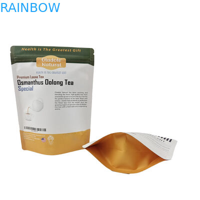 पालतू भोजन के लिए कस्टम मुद्रित बायोडिग्रेडेबल स्टैंड अप क्राफ्ट पेपर बैग लोगो के साथ फिर से बंद करने योग्य गंध प्रूफ बैग