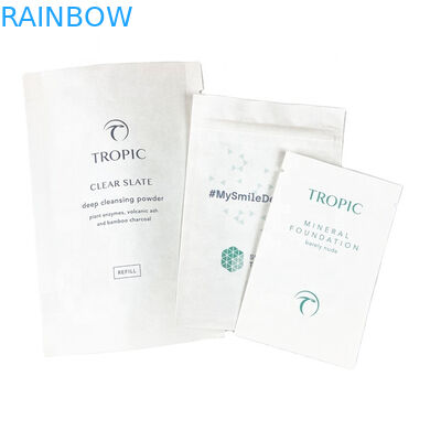 कस्टम लोगो पर्यावरण के अनुकूल सफेद क्राफ्ट पेपर आम पाउडर नट्स पालतू खाद्य जैव अपघट्य ज़िपर गंध प्रतिरोधी कागज पैकेजिंग पी