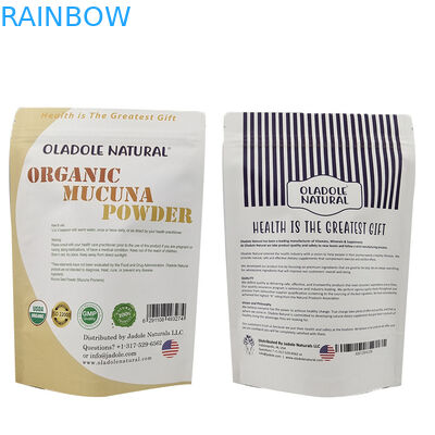 कुकी नट्स के लिए कस्टम गंध प्रतिरोधी सफेद क्राफ्ट पेपर बैग खाद्य पदार्थ पाउडर चाय पालतू भोजन बायोडिग्रेडेबल पैकेजिंग बैग