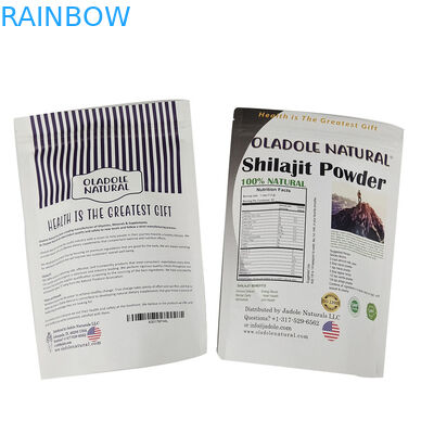 कुकी नट्स के लिए कस्टम गंध प्रतिरोधी सफेद क्राफ्ट पेपर बैग खाद्य पदार्थ पाउडर चाय पालतू भोजन बायोडिग्रेडेबल पैकेजिंग बैग