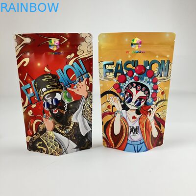 डिजिटल मुद्रित मायलर बैग मैट वीएमपीईटी गंध प्रतिरोधी ज़िपर बैग सीएमवाईके पैंटोन 250 ग्राम बैग