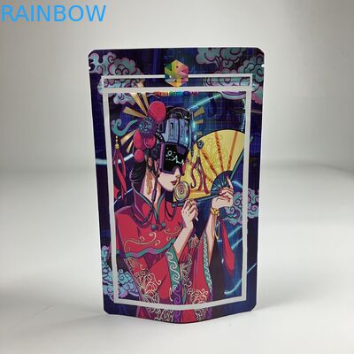 डिजिटल मुद्रित मायलर बैग मैट वीएमपीईटी गंध प्रतिरोधी ज़िपर बैग सीएमवाईके पैंटोन 250 ग्राम बैग