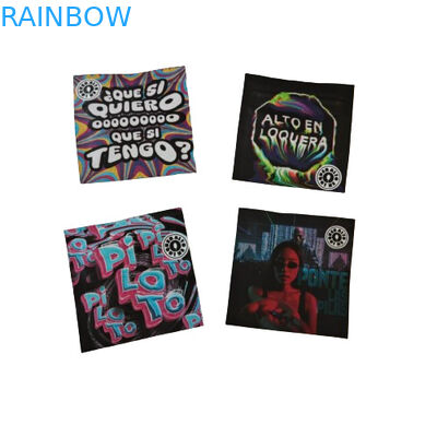 सुगंध प्रतिरोधी पुनः बंद करने योग्य नमूना थैलों के साथ पारदर्शी खिड़की पाउडर पैकेजिंग प्लास्टिक बैग