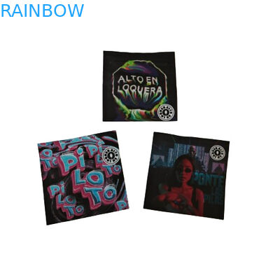 सुगंध प्रतिरोधी पुनः बंद करने योग्य नमूना थैलों के साथ पारदर्शी खिड़की पाउडर पैकेजिंग प्लास्टिक बैग